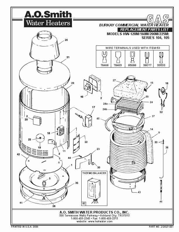 A O  Smith Water Heater 105 Series-page_pdf